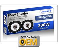BMW 5 Serie Pannello Battitacco Altoparlanti Alpine 13cm 5.25 " Auto Kit 200W