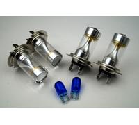 BMW 5 SERIES 2007+ 4 X H7 SUPER WHITE SMD 60W BULBS LIGHT +501