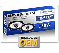 BMW 6 Serie E24 Anteriore Vano Piedi Altoparlanti,Alpine Altoparlante Auto Kit