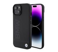 BMW BMHMP15SSLLBK - Custodia rigida per iPhone 15 6.1", con logo Imprint