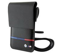 BMW Borsa BMOWBPUCARTCBK Portafoglio Borsa Nero Carbon Tricolor Line, Nero
