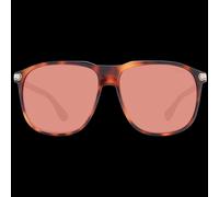 BMW BW0036 5853U Men's Aviator Sunglasses - Blonde Tortoise Frame, Burgundy Mirror Lenses