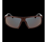 BMW BW0046-P 6438Q Men's Pilot Sunglasses - Bronze Frame, Green Mirror Lenses