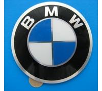 BMW Copri Mozzo 58mm Alluminio Stemma Ruota Cupola Adesivo Originale 36131181081