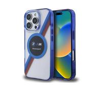 CG MOBILE BMW HC Motorsport Custodia per telefono progettata per iPhone 16 Pro, durevole, antiurto, compatibile con Magsafe, IML Circle Case trasparente