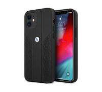 BMW Cover in pelle Curve Perforate Nero - iPhone 12 mini