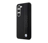 BMW, Cover per Galaxy S23 in pelle lussuosa dal design traforato, Nero