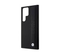 BMW, Cover per Galaxy S23 Ultra in pelle di lusso dal design traforato, Nero