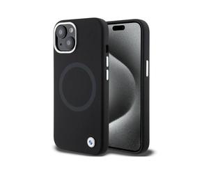BMW Cover Signature Liquid Silicone MagSafe Nero - iPhone 15