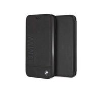 BMW - Custodia a libretto in vera pelle - iPhone XS Max - Nero