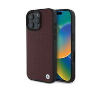 BMW Custodia COVER MAGSAFE per Apple iPhone 16 Pro Max, Rosso/Marrone/Nero