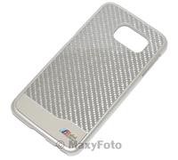 BMW CUSTODIA ORIGINAL HARD CASE CARBON REAR COVER SAMSUNG GALAXY S6 G920F GREY