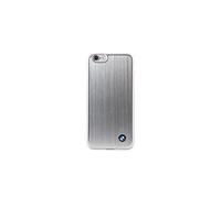 BMW Custodia rigida in alluminio resistente agli urti per iPhone 5/5s/5c/SE, con logo in rilievo, colore: Argento