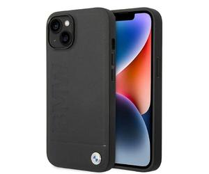 BMW Custodia rigida per iPhone 14 6.1", nera con logo stampato