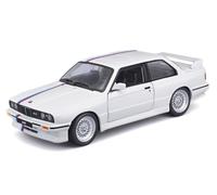 BMW e30 M3 1988 bianco-blu-rot modello di auto 21100 Bburago 1:24