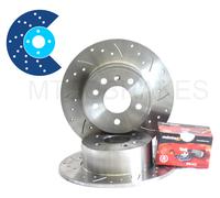 BMW E36 316 318 Anteriore Forati e Baffati Dischi Freno e Pastiglie Solido