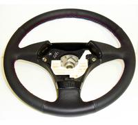 BMW E36 E 46 Z3 COPRIVOLANTE IN VERA PELLE TRAFORATA E CUCITURE M SPORT