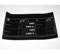 BMW E39 M5 Pressione Pneumatico Tavolo Modello Etichetta Adesivo 71242228858 New