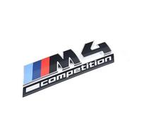 BMW Emblema M4 Competition Original OEM, nero con strisce tricolore, modello 51147907775 per G82 G83