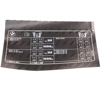 BMW F11 4-Cyl Pressione Pneumatico Modello Tavolo Etichetta Adesivo 71246855223