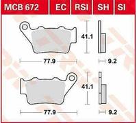 BMW G 310 R ABS 2016-2023 TRW Sh Serie Sindered Post. Pastiglie Freno MCB672SH