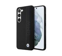 BMW Galaxy S23 Cover, Nero - Custodia rigida testurizzata e a righe