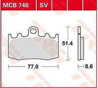 BMW K 1300 S ABS 2009-2016 TRW Sv Serie Sindered Pastiglie Freno MCB748SV