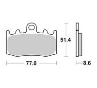 Pasticca Freno SBS p796-hs Moto Motore Ricambi Ciclomotore Accessori