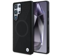 BMW Leather Half Textured MagSafe Case per Samsung Galaxy S25 Ultra nero - Nouvo