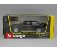 MODELLINO AUTO STATICO BURAGO BMW 3 SERIE M3 E30 1988 NERO MODELLISMO 1/24