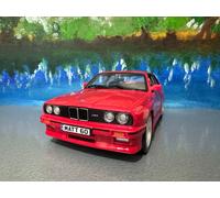 BMW M3 E30 1988 Rosso 1:24 Bburago Pressofuso Auto - Scatola Con Personalizzato