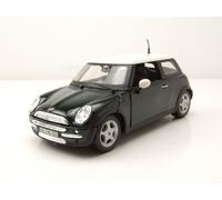 BMW Mini Cooper Verde Metallico Modellino Auto 1:24 Maisto