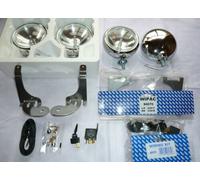 2 BMW Mini Faretti Supplementari Acciaio Spazzolato Wipac S6066 Shine Come Cromo