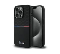Custodia MagSafe in silicone con motivo BMW per iPhone 15 Pro, colore nero