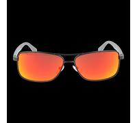 BMW Motorsport BS0017 08U Men's Sunglasses - Shiny Gunmetal Frame, Bordeaux Mirror Lenses