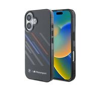 Custodia rigida BMW Motosport Random Stripes per iPhone 16 Plus