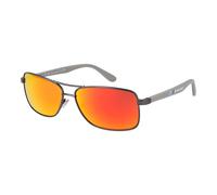 BMW Motorsport Sole Gunmetal Rosso Bordeaux Uomo Pilot-Aviator BS0017 08U 60mm