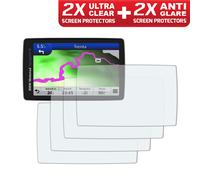 BMW Navigator VI Nav 6 GPS Proteggi Schermo: 2 x Trasparente & 2 x Anti-Riflesso
