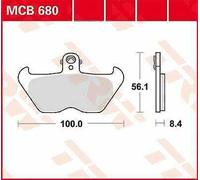 BMW R 1100 GS ABS 1998 TRW Biologico Allround Pastiglia Freno MCB680