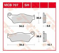 BMW R 1200 C 1997-2000 TRW Ceramica Pastiglie Freno MCB707