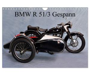 BMW R 51/3 Gespann (Wandkalender 2027 DIN A4 quer), CALVENDO Monatskalender