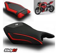 BMW S1000R Sedile Cover 2014-2015, 2017-2020 Nero Rosso Luimoto Technik Tec-Grip