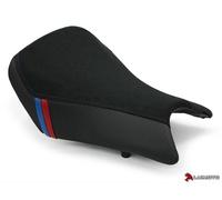 BMW S1000RR Sedile Cover 2012 2013 2014 Nero Camoscio Blu Rosso Anteriore Rider