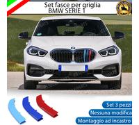 BMW SERIE 1 F40 COVER GRIGLIA CALANDRA IN STILE M SPORT AD INCASTRO NO ADESIVO