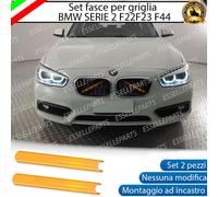 BMW SERIE 2 F22 F23 COVER RADIATORE GRIGLIA AD INCASTRO NO ADESIVO COLORE GIALLO