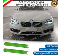 BMW SERIE 2 F22 F23 COVER RADIATORE GRIGLIA AD INCASTRO NO ADESIVO COLORE VERDE