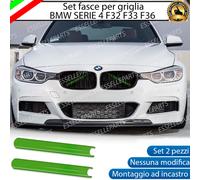 BMW SERIE 4 F33 F32 COVER RADIATORE GRIGLIA AD INCASTRO NO ADESIVO COLORE VERDE