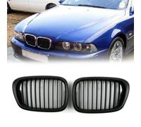 BMW Serie 5 E39 Coppia Calandra Anteriore Nera Opaca Mesh ABS 2001-2004 2 Pz