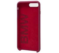 BMW Sig. - Custodia rigida in silicone per iPh 6+/7+/8+, colore: Rosso