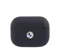 BMW Signature Collection - Custodia in vera pelle per PC con logo in metallo, colore: Argento